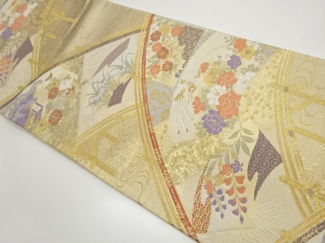 JAPANESE FUKURO OBI / WOVEN JIGAMI PATTERN